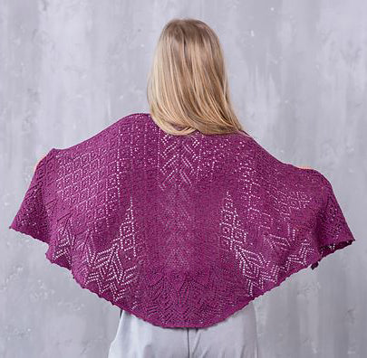 An Ella Rae Rustic Lace Pattern - Rosemary Shawl (PDF)