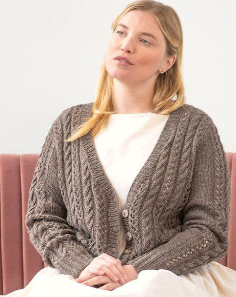 A Berroco Lanas Pattern - Rosewood Cardigan (PDF)