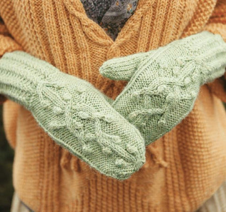 A Berroco Ultra Alpaca Pattern - Rosina Mittens (PDF File) on sale at Little Knits