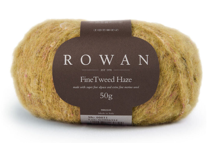 Rowan Fine Tweed Haze - Moss (Color #11)