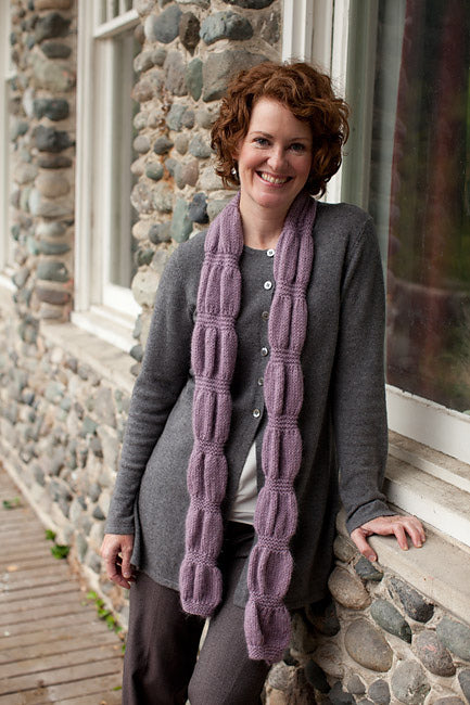 A Churchmouse Yarns and Teas Pattern - Ruched Scarf & Wrap (PDF)