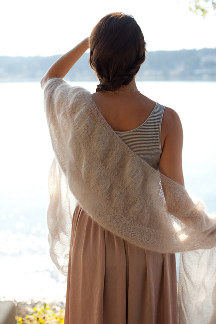 A Churchmouse Yarns and Teas Pattern - Ruched Scarf & Wrap (PDF)