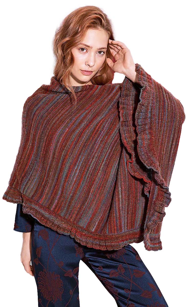 A Lang Reina Pattern - Ruffled Poncho PTO-049_08 (PDF)