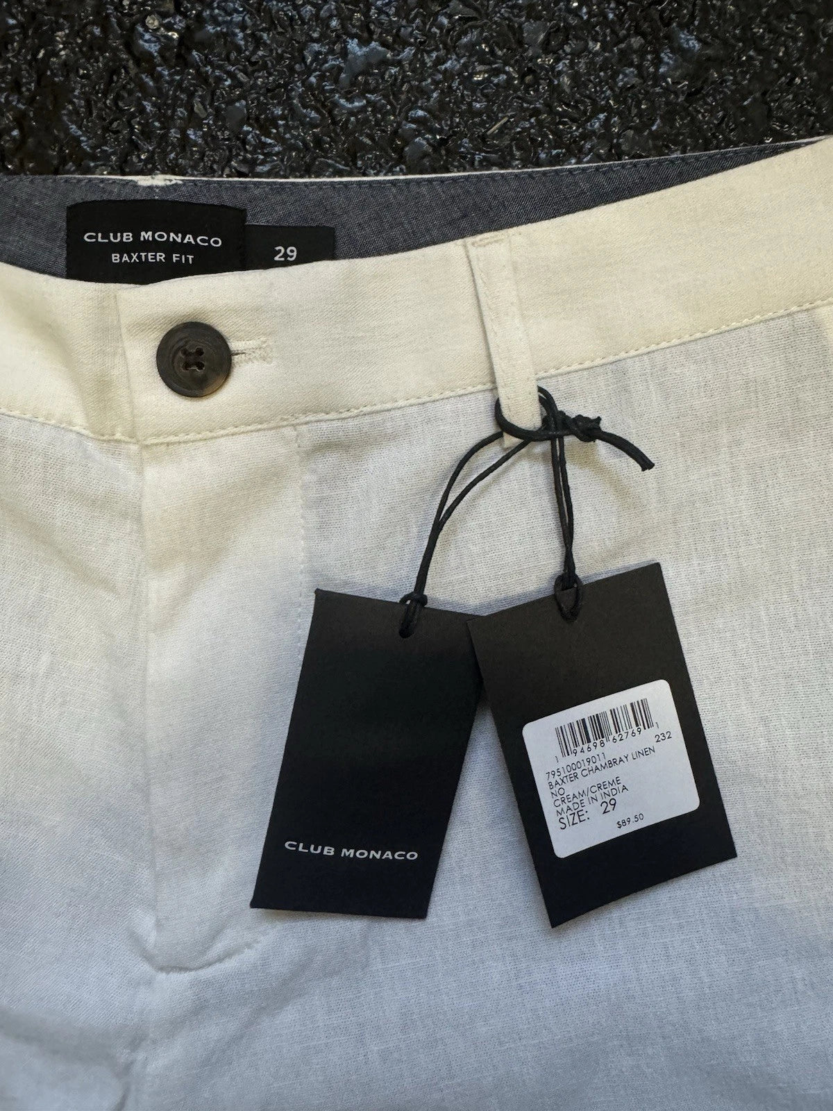 New w/ Tags Club Monaco Men's Baxter Texture Shorts Size 29