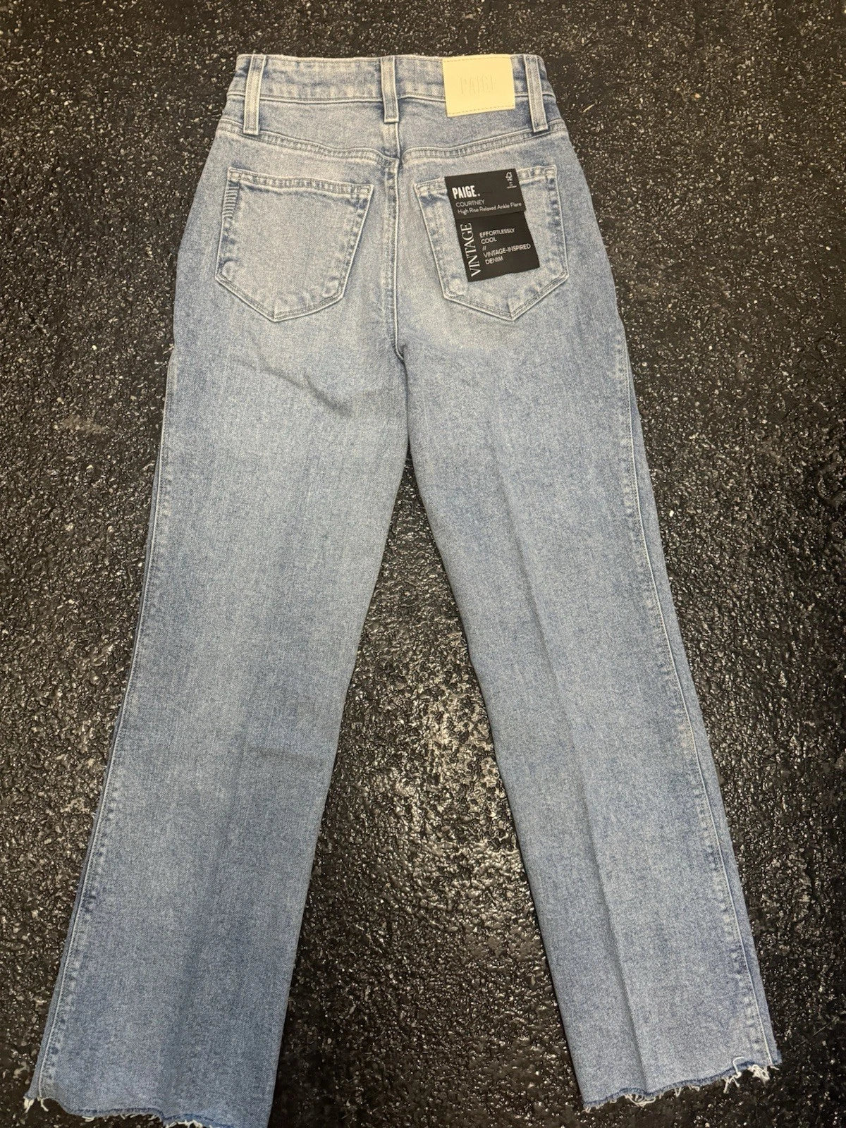 New w/ Tags PAIGE Women's Courtney Raw Hem Jean Khristen Distressed Size 23