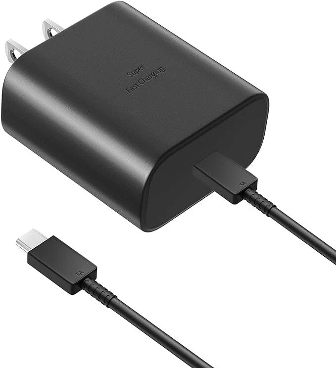 45W USB-C Charger Super Fast Charging 4ft Cord Black