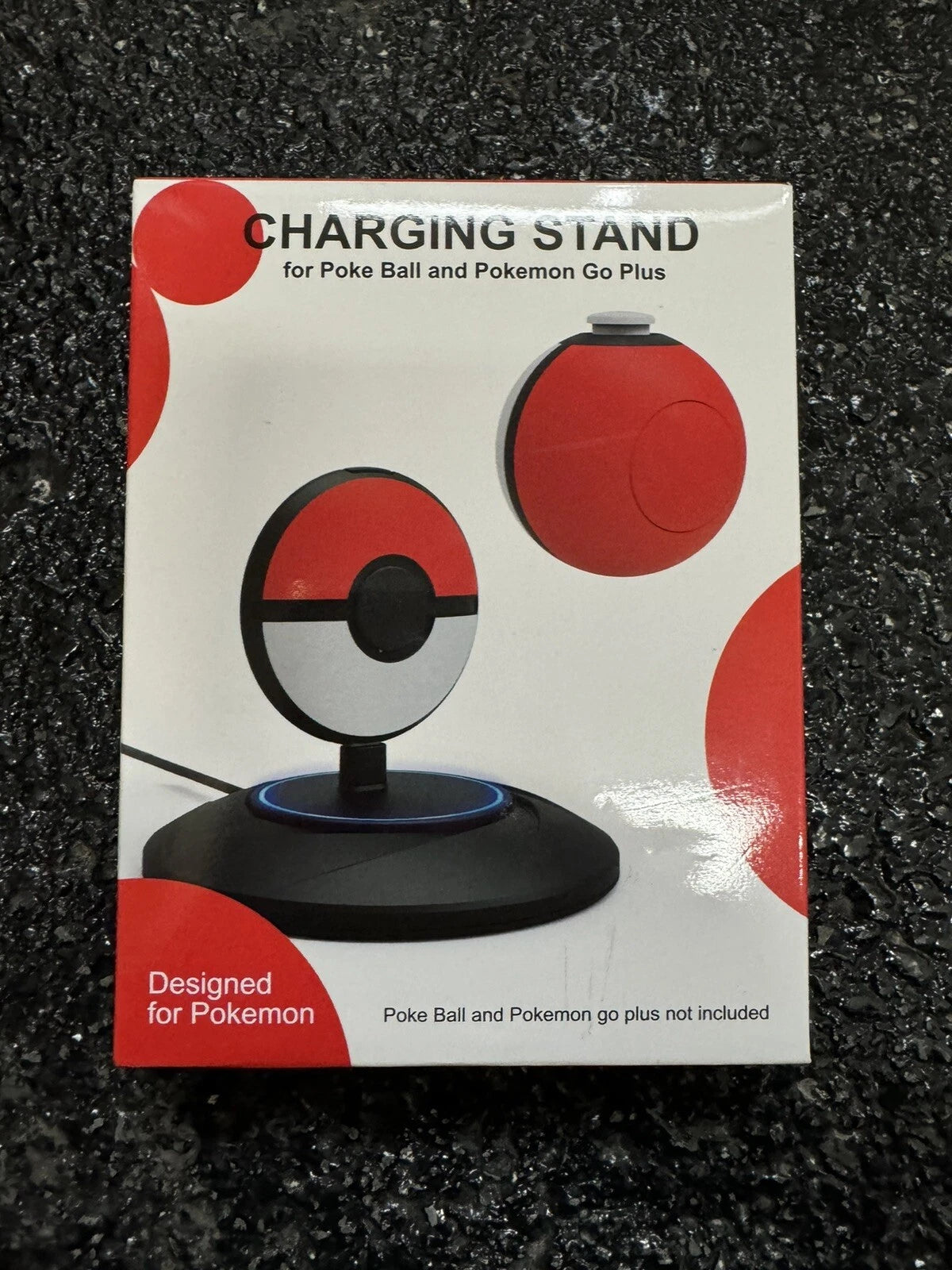 Wiilkac Charging Stand for 2023 New GO Plus + Poke-ball Accessories