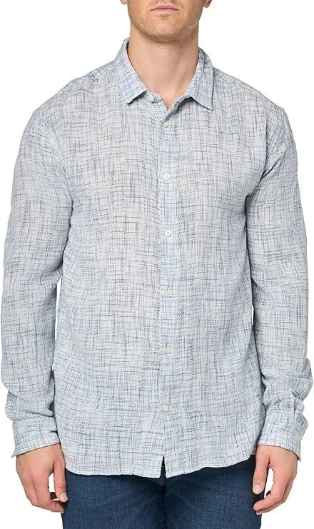 New w/ Tags John Varvatos Men's Ross Shirt White Multi Size XL