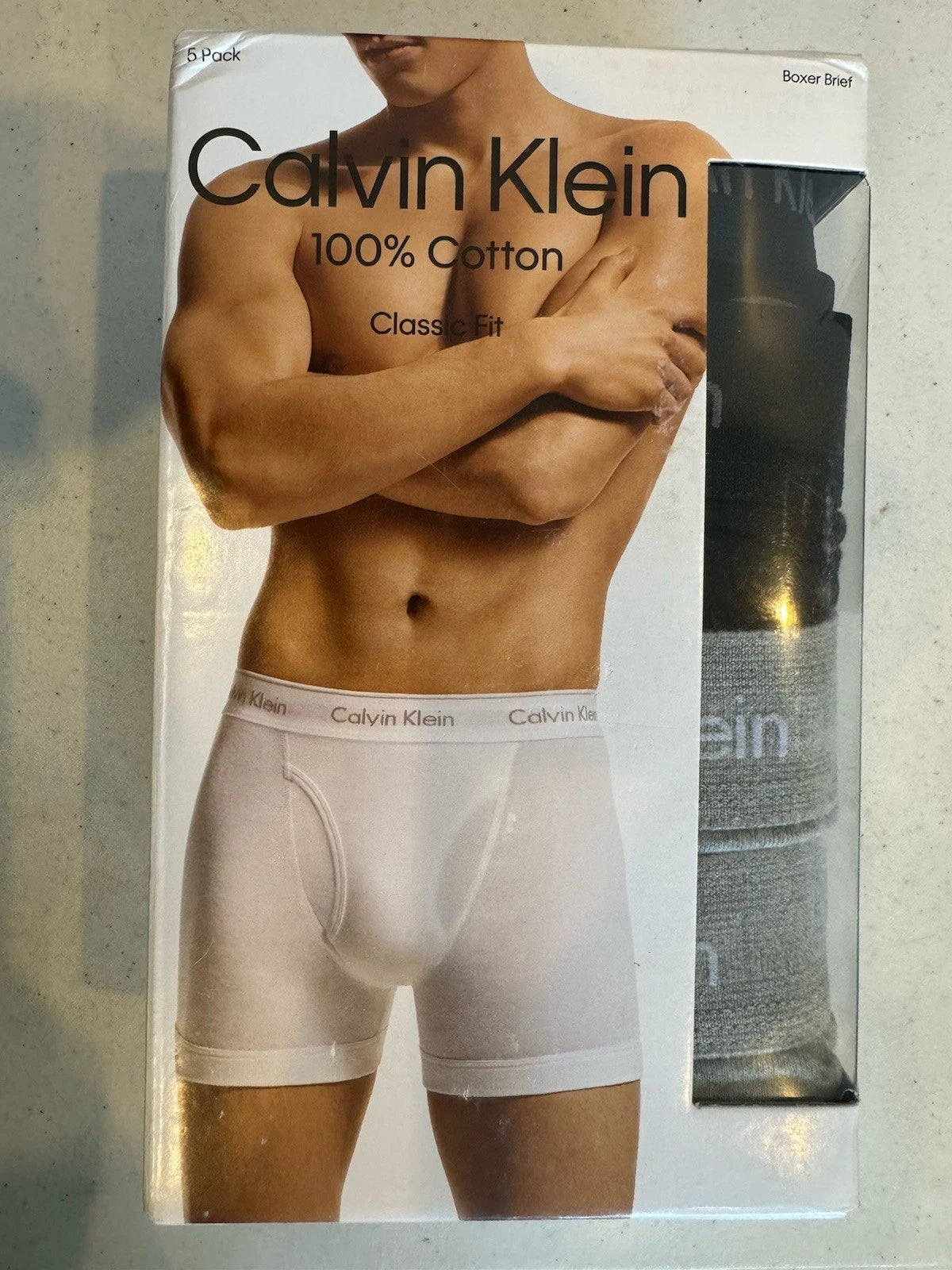 New 5-Pack Calvin Klein Cotton Stretch Boxer Brief Size M