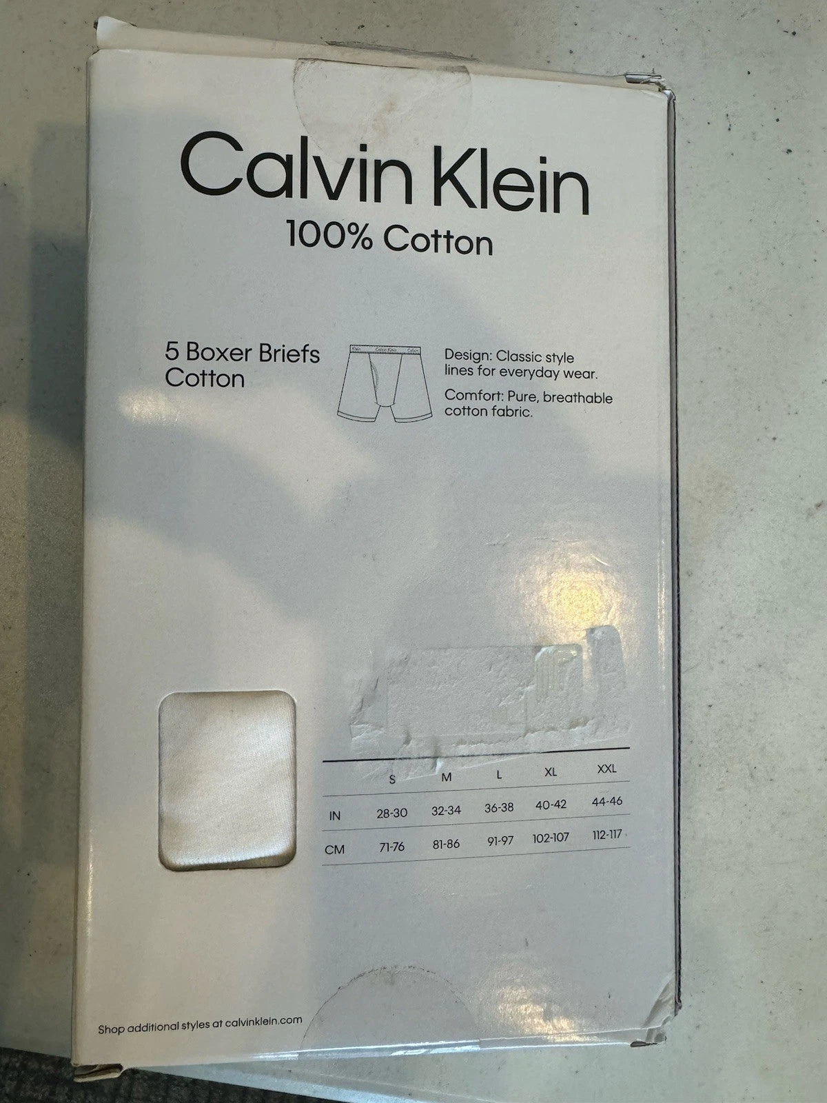 New 5-Pack Calvin Klein Cotton Stretch Boxer Brief Size M