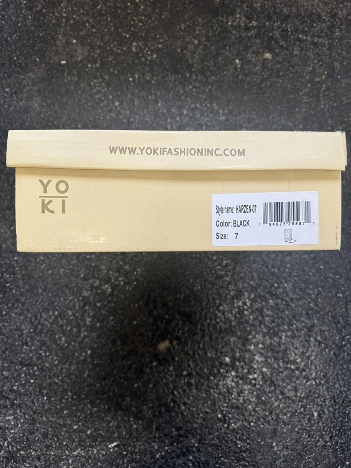 YOKI Women's Fold Over Boot New with Box - Black - Size 10