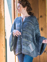 A Berroco Tiramisu Knitting Pattern Sabyn Poncho on sale at Little Knits