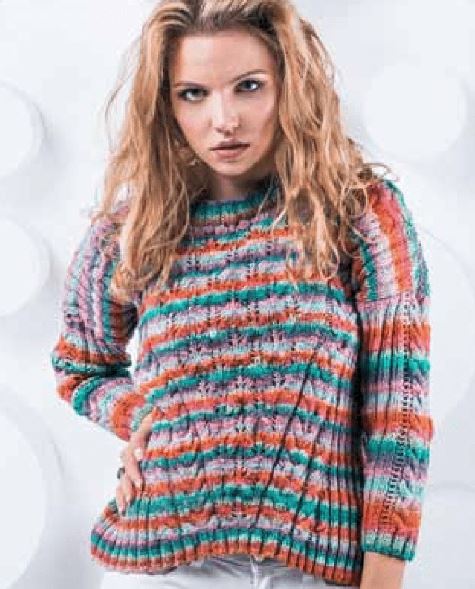 A Noro Nishiki Pattern - Sakiko Pullover knitting pattern on sale at Little Knits