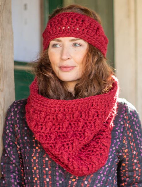 A Berroco Lanas Quick Pattern - Saorla Headband & Cowl (Crochet) (PDF)