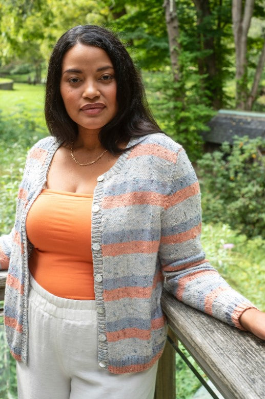 A Berroco Zinnia Pattern - Saphiret Classic Cardigan (PDF File)