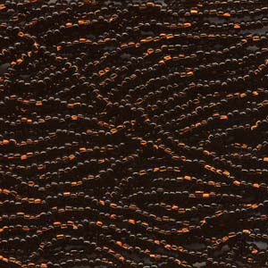 Preciosa 6/0 Czech Seed Beads - Silver Lined Dark Topaz (Color #17140)
