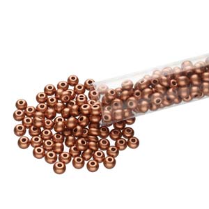 6/0 Czech Seed Beads  - Soft Copper (Color #01770) 20 Gram Tube