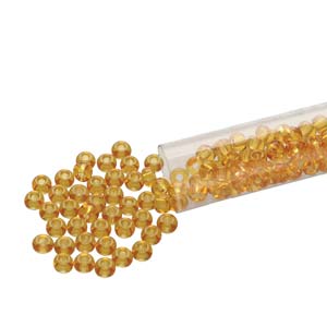 6/0 Czech Seed Beads  - Topaz (Color #10050) 20 Gram Tube