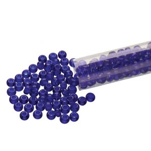 6/0 Czech Seed Beads  - Dark Sapphire (Color #30100) 20 Gram Tube