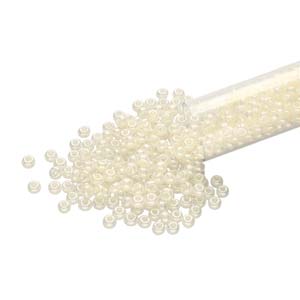 6/0 Czech Seed Beads  - Pearl Ceylon (Color #47102) 20 Gram Tube