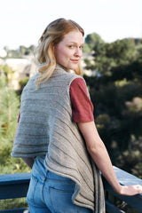 A Lana Grossa Cool Merino Pattern - Ribbed Scarf or Long Tail Shrug (PDF)