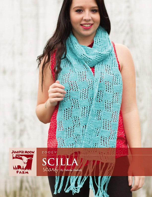 A Juniper Moon Farm Zooey Pattern - Scilla Scarf (PDF)