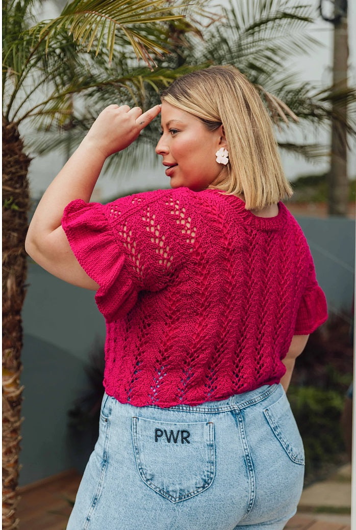 A Circulo Duna Pattern - Magenta Top (PDF) - FREE PATTERN LINK IN DESCRIPTION