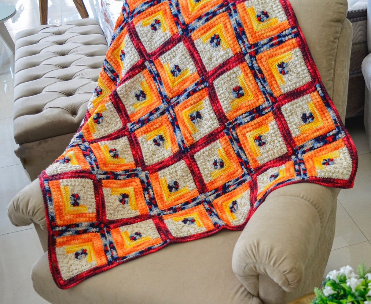 A Circulo Duna Crochet Pattern - Sherazade Throw (PDF) - FREE PATTERN LINK IN DESCRIPTION