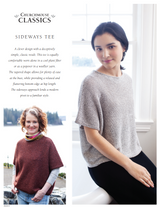 A Churchmouse Yarns and Teas Pattern - Sideways Tee (PDF)