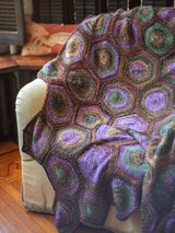 Berroco Sesame Free Knitting Pattern - Sea Star Throw available at Little Knits