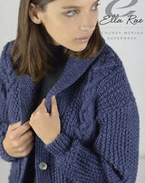 An Ella Rae Chunky Merino Superwash Pattern - Selina Cardigan (PDF)