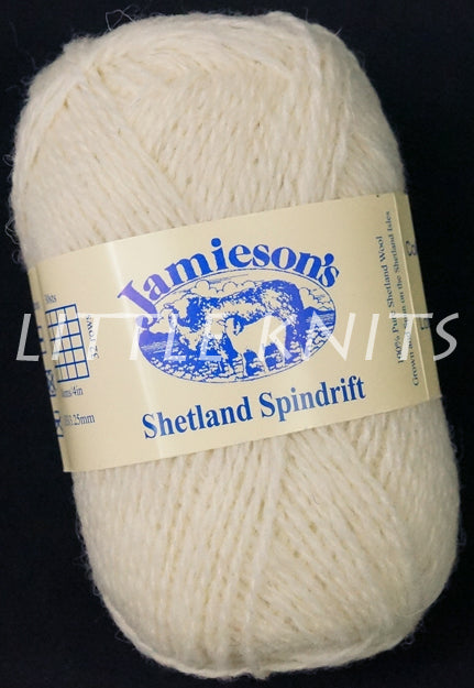 Jamieson's Shetland Spindrift - Natural White (Color #104)