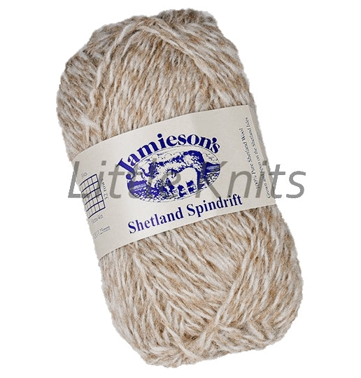 Jamieson's Shetland Spindrift - Mooskit/White (Color #114)