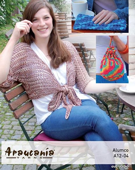 An Araucania Alumco Crochet Pattern - Shrug, Clutch & Purse (PDF)