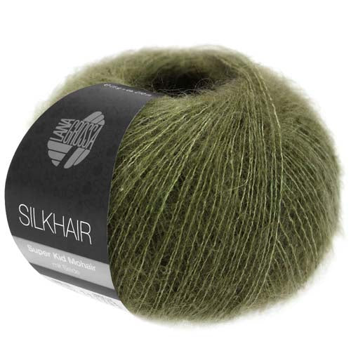 Lana Grossa SilkHair - Dark Olive (Color #178)