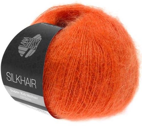 Lana Grossa SilkHair - Tangerine (Color #136)