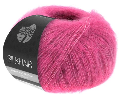 Lana Grossa SilkHair - Hot Pink (Color #172)