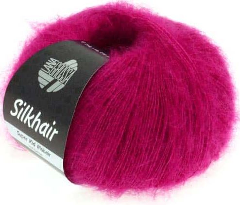 Lana Grossa SilkHair - Fuchsia (Color #75)