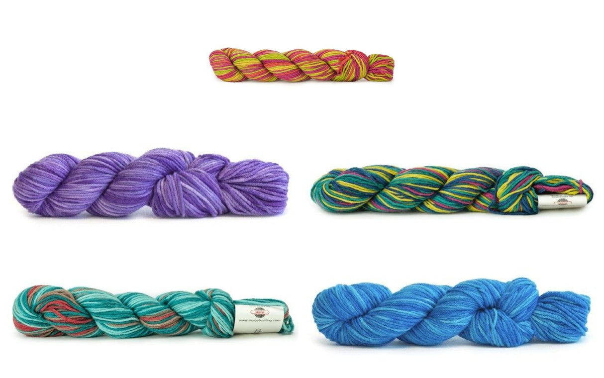 Hikoo SimpliCity Tonal MYSTERY BAG - (5 Skeins, All Different Colors) Colors Picked by Little Knits