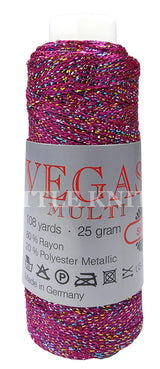 Skacel Vegas Color - Fuchsia Multi Metallic (Color #116) - FULL BAG SALE (5 Skeins)