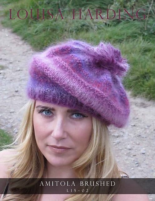 A Louisa Harding Amitola Brushed Pattern - Slouchy Beret (PDF)