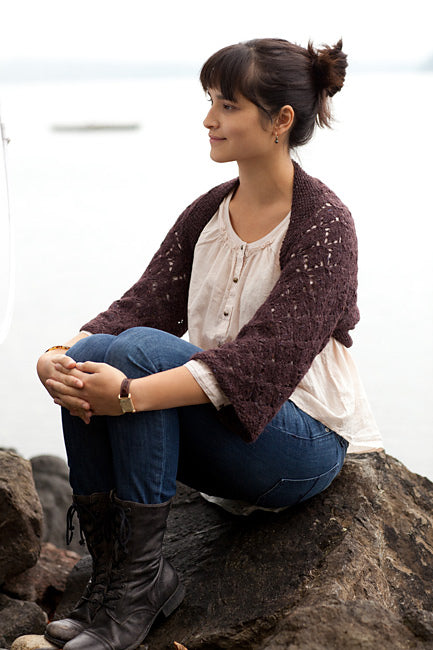 A Churchmouse Yarns and Teas Pattern - Smocked Lace Wrap & Shrug (PDF)