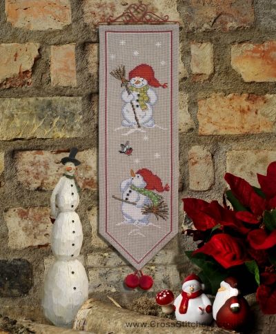 Anchor Idena Collection Cross Stitch Kit - Snowman Wall Hanging