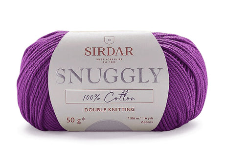 Sirdar Snuggly 100% Cotton Purple Color 756
Sirdar Snuggly 100% Cotton DK on Sale at Little Knits