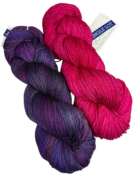 Malabrigo Sock One of a Kind Colors - Into the Purple Vortex (2 SKEINS)