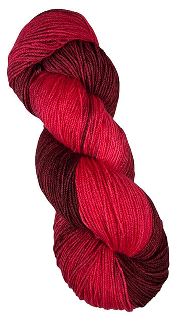 Little Knits Sockulent - Scarlet After Dark (Color #130) - Beautiful Red on Red Variation