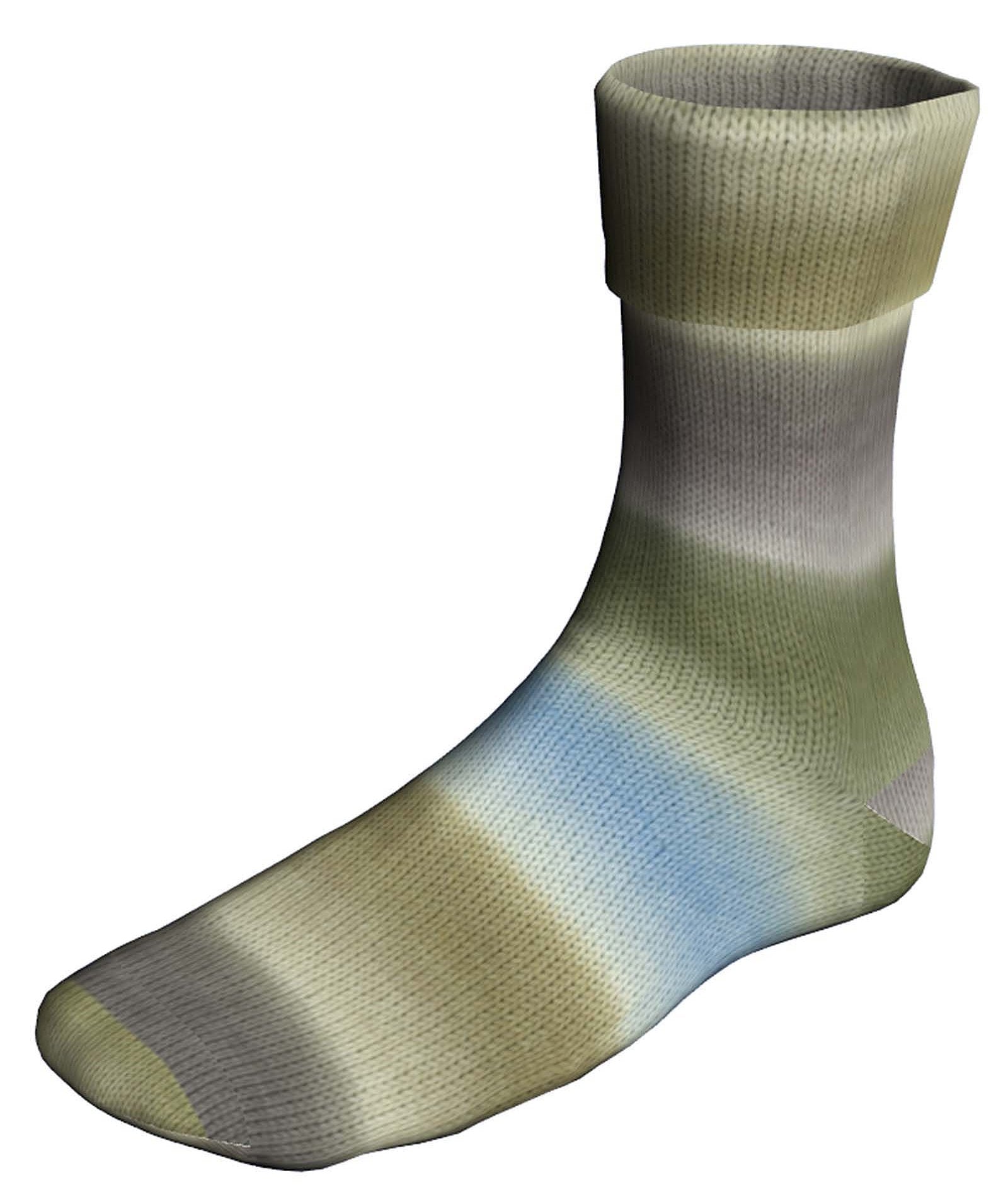 Lang Super Soxx Color - Olive/Light Blue/Grey (Color #505)