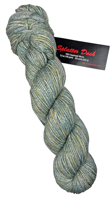 Jojoland Splatter Dash - Green Tea (Color #SD069) knitting and crochet yarn on sale at Little Knits