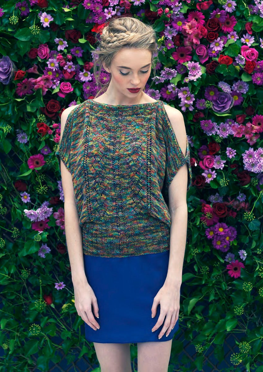 Nハリ for Ameri LOUISE PAINT KNIT TOP A Louisa Harding Pittura Pattern - Bramble Top (PDF) – Little Knits
