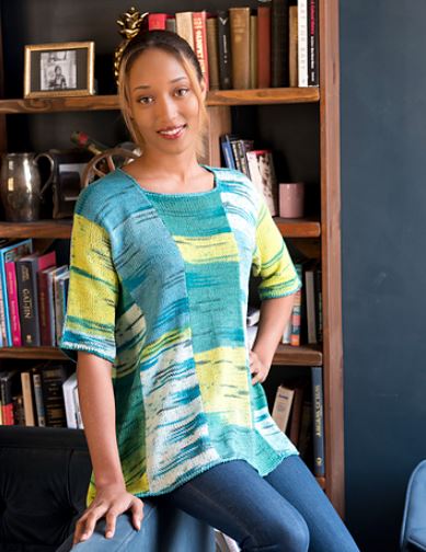 A Trendsetter Yarns Streaker Pattern - Vertical Strip Side Swing #6200B (PDF)